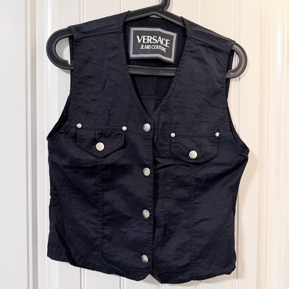 Vintage Versace vest black